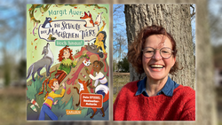 Fotokollage von Margit Auer und Buchcover